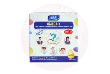 DR.US OMEGA 3 TAKVIYE EDICI GIDA FLAKON 28 adet İlaç Görseli