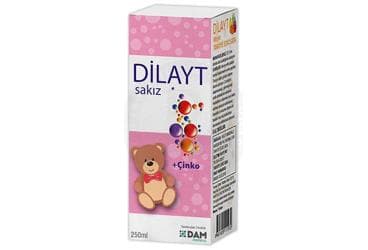 DILAYT SAKIZ AROMALI +CINKO TAKVIYE EDICI GIDA 250 ml şişe İlaç Görseli