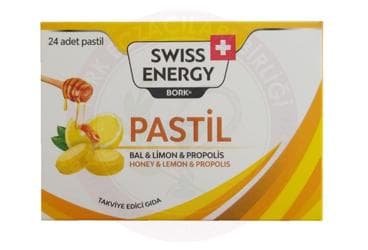 SWISS ENERGY BAL&LIMON&PROPOLIS PASTIL 24 pastil İlaç Görseli