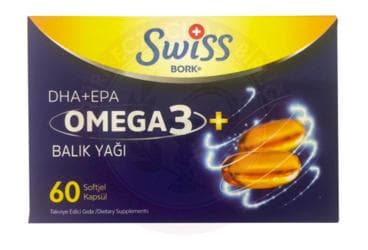 SWISS BORK OMEGA KAPSUL 60 kapsül İlaç Görseli