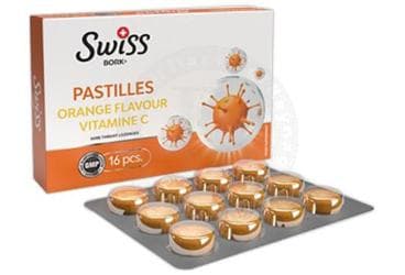 SWISS BORK PORTAKAL C VIT PASTIL 16 adet İlaç Görseli
