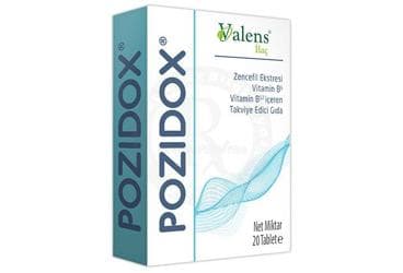 POZIDOX ZENCEFIL EKSTRESI VITAMIN B VITAMIN D ICEREN TABLET 20 tablet İlaç Görseli