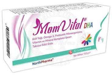 MOMVITAL DHA TAKVIYE EDICI GIDA 30 kapsül İlaç Görseli