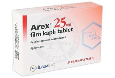 AREX 25 MG FILM KAPLI TABLET (20 TABLET) İlaç Görseli