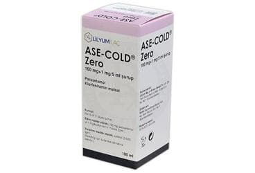 ASE-COLD ZERO 160 MG + 1 MG/5 ML SURUP (100 ML) İlaç Görseli