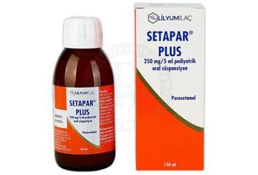 SETAPAR PLUS 250 MG/5 ML PEDIYATRIK ORAL SUSPANSIYON (150 ML) İlaç Görseli
