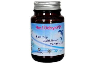 9M 10 DAYSVIT DUO BALIK YAGI, MULTIVITAMIN VE MULTIMINERAL ICEREN TAKVIYE EDICI GIDA 30 kapsül İlaç Görseli