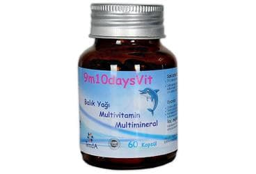 9M 10 DAYSVIT DUO BALIK YAGI, MULTIVITAMIN VE MULTIMINERAL ICEREN TAKVIYE EDICI GIDA 60 kapsül İlaç Görseli