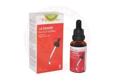 TENDAFERRO +2 DEMIR SULFAT, C VITAMINI, KECIBOYNUZU ICEREN TAKVIYE EDICI GIDA 30 ml İlaç Görseli