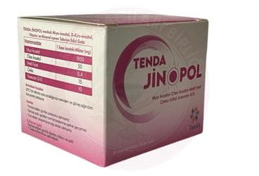 TENDA JINOPOL SASE MYO-INOSITOL, D-KIRO INOSITOL, VITAMIN VE MINERAL ICEREN TAKVIYE EDICI GIDA 20 saşe İlaç Görseli