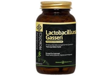 MICROBIOME LACTOBACILLUS GASSERI PROBIYOTIK MIKROORGANIZMA ICEREN TAKVIYE EDICI GIDA 30 kapsül İlaç Görseli