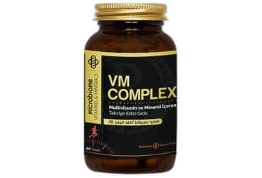 MICROBIOME VM COMPLEX MULTIVITAMIN VE MINERAL ICEREN TAKVIYE EDICI GIDA 60 tablet İlaç Görseli