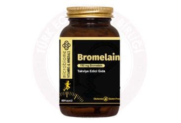 MICROBIOME BROMELAIN ICEREN TAKVIYE EDICI GIDA KAPSUL 150 mg 60 kapsül İlaç Görseli