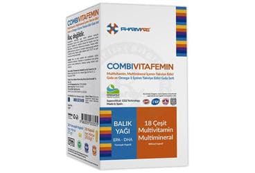 PHARMARE COMBIVITAFEMIN TAKVIYE EDICI GIDA 30 kapsül İlaç Görseli
