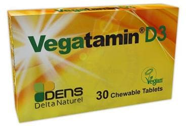 VEGATAMIN D3 CIGNENEBILIR TABLET 30 tablet İlaç Görseli