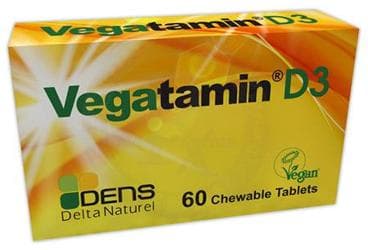 VEGATAMIN D3 CIGNENEBILIR TABLET 60 tablet İlaç Görseli