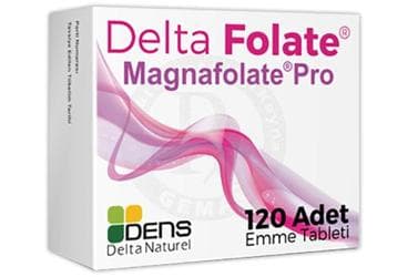 DENS DELTA NATUREL DELTA FOLATE MAGNAFOLATE PRO 120 tablet İlaç Görseli
