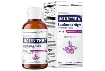 IMUNTERA KARA MURVER, BETA GLUKAN, CINKO, VITAMIN C ICEREN SIVI TAKVIYE EDICI GIDA 150 ml şişe İlaç Görseli