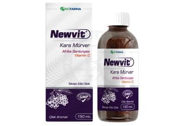 NEWVIT KARA MURVER AFRIKA SARDUNYASI VITAMIN C SURUP 150 ml şişe İlaç Görseli
