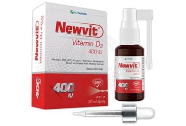 NEWVIT VITAMIN D3 SPREY 400 IU 30 ml şişe İlaç Görseli