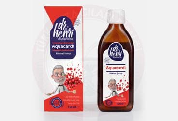DR HENRI PHYTOPHARMA AQUACARDI BITKISEL SURUP ALIC VE MISIR PUSKULU EKSTRAKTLARI ICEREN TAKVIYE EDICI GIDA 150 ml şişe İlaç Görseli