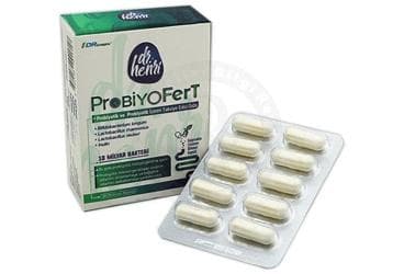 DR HENRI PROBIYOFERT PROBIYOTIK VE PREBIYOTIK ICEREN TAKVIYE EDICI GIDA KAPSUL 30 kapsül İlaç Görseli