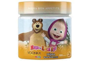 VOONKA KIDS MASA VE KOCA AYI MISKA BON APPETITE CIKOLATA & DOGAL MUZ AROMALI TAKVIYE EDICI GIDA 60 g toz İlaç Görseli