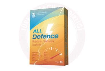 ALL DEFENCE MULTIVITAMIN / MULTIMINERAL ICEREN TAKVIYE EDICI GIDA 30 tablet İlaç Görseli
