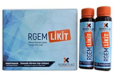 RGEM-LIKIT BITKISEL EKSTRELER ICEREN TAKVIYE EDICI GIDA 15x30 ml ampul İlaç Görseli