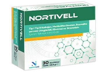 NORTIVELL TAKVIYE EDICI GIDA TABLET 30 tablet İlaç Görseli