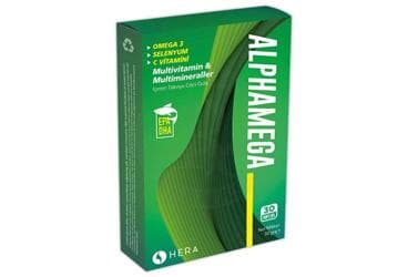 ALPHAMEGA MULTIVITAMIN VE MINERAL ICEREN TAKVIYE EDICI GIDA 30 kapsül İlaç Görseli