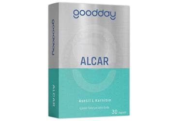 GOODDAY ALCAR (ASETIL L KARNITIN) TAKVIYE EDICI GIDA 30 kapsül İlaç Görseli