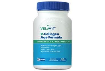 VELAVIT V-COLLAGEN AGE FORMULA TAKVIYE EDICI GIDA 30 tablet İlaç Görseli