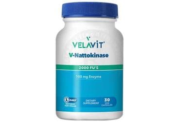 VELAVIT V-NATTOKINASE TAKVIYE EDICI GIDA 30 kapsül İlaç Görseli