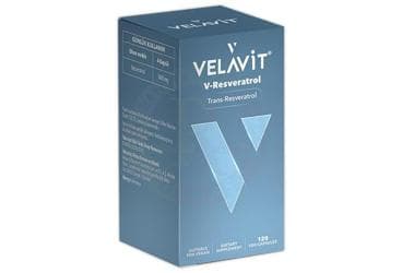 VELAVIT V-RESVERATROL TAKVIYE EDICI GIDA 120 kapsül İlaç Görseli