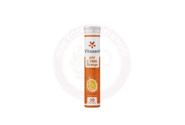 VITASENT EFF C1000 ORANGE PORTAKAL AROMALI EFERVESAN TABLET 20 tablet İlaç Görseli