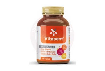 VITASENT IMUNO GLUCAN-C BETA GLUKAN, AFRIKA SARDUNYASI ICEREN TAKVIYE EDICI GIDA 60 tablet İlaç Görseli