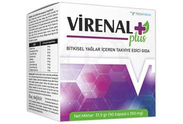 VIRENAL PLUS BITKISEL YAGLAR ICEREAN TAKVIYE EDICI GIDA 90 kapsül İlaç Görseli