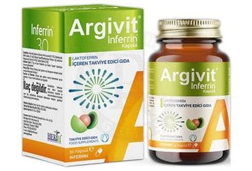 ARGIVIT INFERRIN TAKVIYE EDICI GIDA 30 kapsül İlaç Görseli
