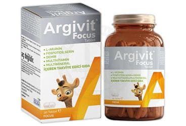 ARGIVIT FOCUS TAKVIYE EDICI GIDA 30 tablet İlaç Görseli