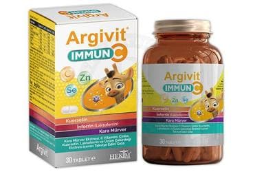 ARGIVIT IMMUN C TAKVIYE EDICI GIDA 30 tablet İlaç Görseli