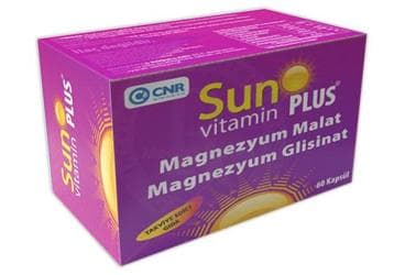 SUN VITAMIN PLUS TAKVIYE EDICI GIDA 60 kapsül İlaç Görseli