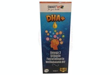 SMART UP DHA+ OMEGA 3 SITIKOLIN, FOSFOTIDILSERIN VE B12 ICEREN SIVI TAKVIYE EDICI GIDA 200 ml şişe İlaç Görseli
