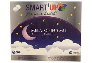 SMART UP MELATONIN ICEREN TAKVIYE EDICI GIDA 3 mg 30 tablet İlaç Görseli