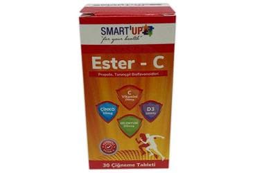 SMART UP ESTER-C ICEREN TAKVIYE EDICI GIDA 30 tablet İlaç Görseli