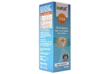 IMUPLUS 7/24 DENTAL ORAL SPREY 20 ml şişe İlaç Görseli