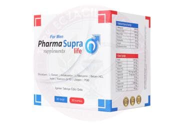 PHARMA SUPRA LIFE FOR MEN TAKVIYE EDICI GIDA 30 saşe + 30 kapsül İlaç Görseli