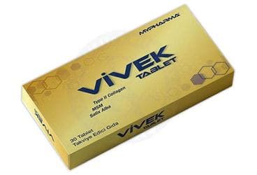 VIVEK TABLET TYPE II COLLAGEN, MSM, SALIX ALBA ICEREN TAKVIYE EDICI GIDA 30 tablet İlaç Görseli