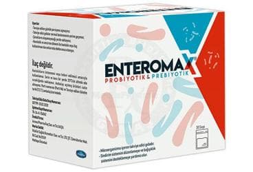 ENTEROMAX PROBIYOTIK & PREBIYOTIK TAKVIYE EDICI GIDA 30 saşe İlaç Görseli