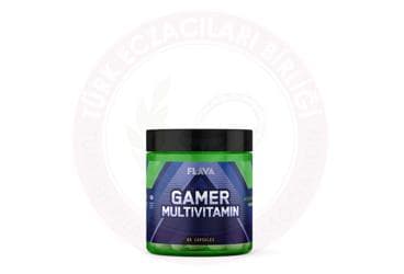 FLAVA GAMER MULTIVITAMIN VE MULTIMINERAL ICEREN TAKVIYE EDICI GIDA 528 mg 60 kapsül İlaç Görseli